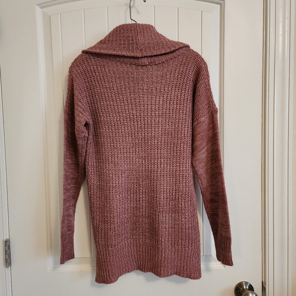 Turtleneck Sweater Pale Wine Pink Large - Picture 5 of 12